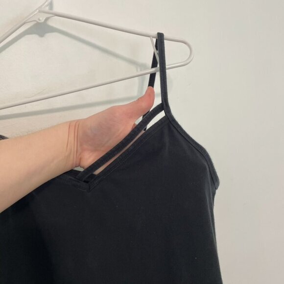 TORRID 2 Plus Size Foxy Strappy Cami Solid Black Sleeveless Cotton Tank Top 2X - Picture 7 of 15